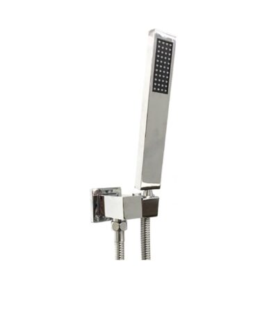 Chrome Shower Rail with Handheld Shower