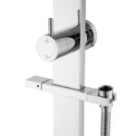 Chrome Shower Rail