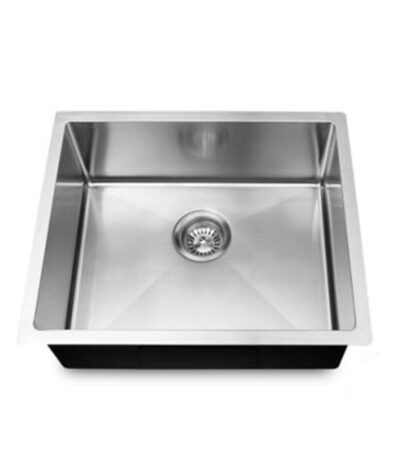440x440x205mm Chrome Stainless Steel Single Bowl Kitchen Sink