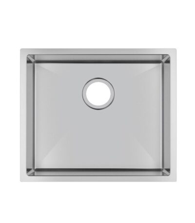 510x440x230mm Chrome Stainless Steel Single Bowl Kitchen Sink