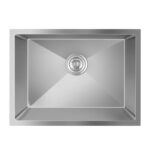 580x440x230mm Chrome Stainless Steel Single Bowl Kitchen Sink
