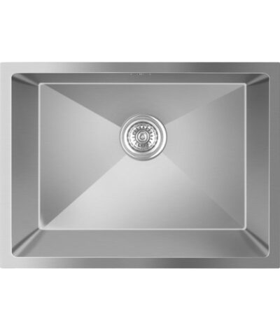 580x440x230mm Chrome Stainless Steel Single Bowl Kitchen Sink