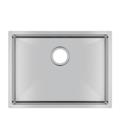 600x450x230mm Chrome Stainless Steel Single Bowl Kitchen Sink