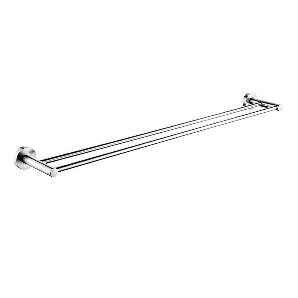LUCID PIN - Chrome Cuttable Double Towel Rail 1 LUCID PIN - Chrome Cuttable Double Towel Rail