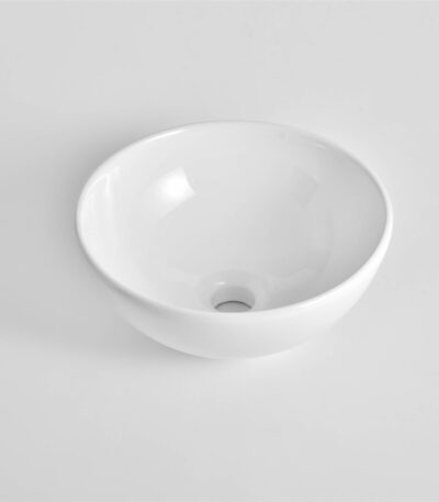 330x330x130mm Matte White Above Counter Basin