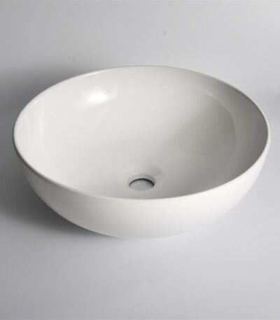 400x400x135mm Gloss White Above Counter Basin