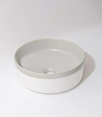 375*375*135mm Color Plus Textured Exterior Finish & Matte Dark Grey Interior Finish Above Counter Basin(32mm Nonoverflow)