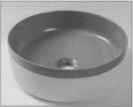 375*375*135mm Color Plus Textured Exterior Finish & Matte Dark Grey Interior Finish Above Counter Basin(32mm Nonoverflow)