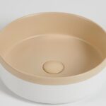 375*375*135mm Color Plus Textured Exterior Finish & Matte Peach Fuzz Interior Finish Above Counter Basin(32mm Nonoverflow)
