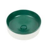 375*375*135mm Color Plus Matte Green Basin Above Counter Basin(32mm Nonoverflow)