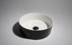 365x365x120mm Matte Black Above Counter Basin