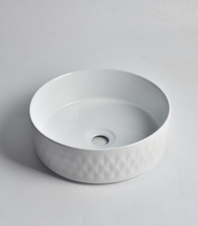 365x365x120mm Gloss White Above Counter Basin
