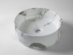 360x360x125mm Carrara Matte White Above Counter Basin