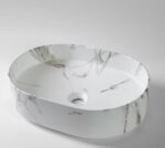 520x370x135mm Matte White Above Counter Basin