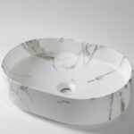 520x370x135mm Matte White Above Counter Basin