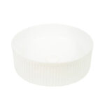 370x370x130mm Matte White Above Counter Basin