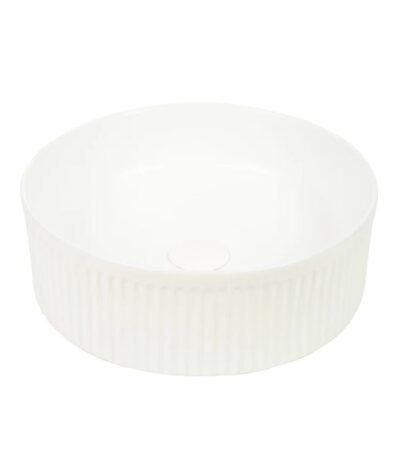 370x370x130mm Matte White Above Counter Basin