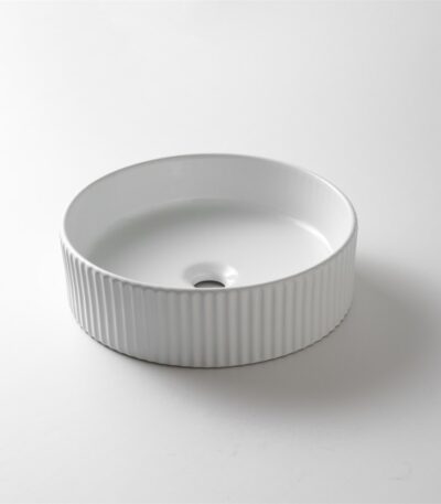 400x400x125mm Gloss White Above Counter Basin