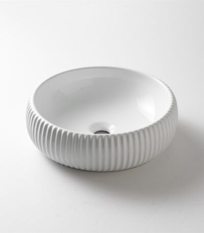 420x420x125mm Gloss White Abover Counter Basin