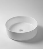 405x405x130mm Matte White Above Counter Basin