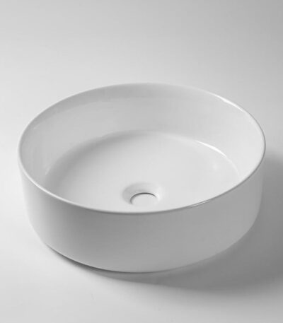 405x405x130mm Matte White Above Counter Basin