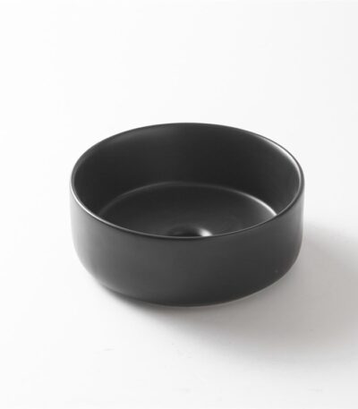 300x300x110mm Matte Black Above Counter Basin