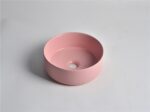 300x300x110mm Matte Pink Above Counter Basin