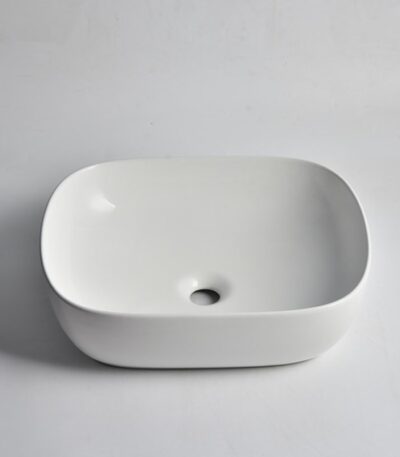 485x395x145mm Matte White Above Counter Basin