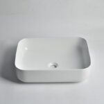 500x400x135mm Gloss White Above Counter Basin