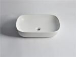 605x400x145mm Gloss White Above Counter Basin