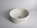 365x365x120mm Textured Exterior& Matte White Interior Above Counter Basin