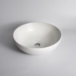395x395x120mm Textured Exterior & Matte White Interior Above Counter Basin