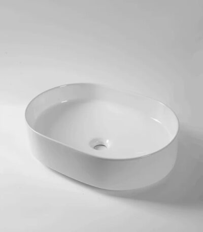 500x370x135mm Gloss White Above Counter Basin