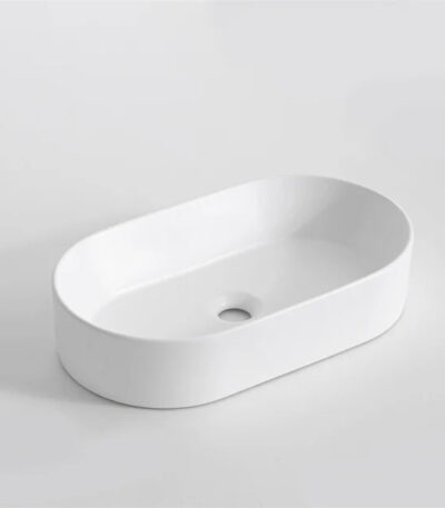 520x300x120mm Gloss White Above Counter Basin