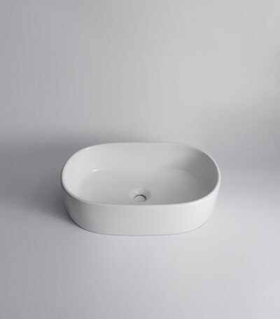 560x350x140mm Gloss White Above Counter Basin