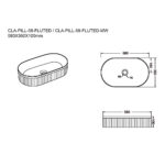 580x360x100mm Gloss White Above Counter Basin