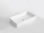 600x340x110mm Gloss White Above Counter Basin