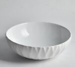 395x395x120mm Matte White Above Counter Basin