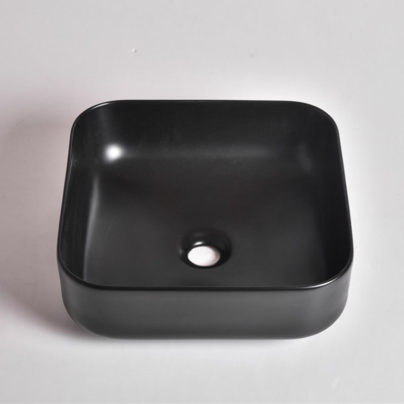 385x385x140mm Matte Black Above Counter Basin 1 385x385x140mm Matte Black Above Counter Basin