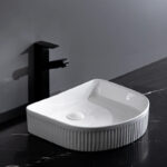 415x365x100mm Gloss White Above Counter Basin