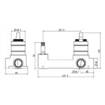Wall Mixer with Spout In-wall Part