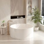 1400*1400*580mm Gloss White Freestanding Acrylic Bathtub