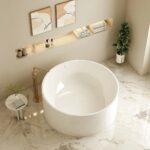 1400*1400*580mm Gloss White Freestanding Acrylic Bathtub