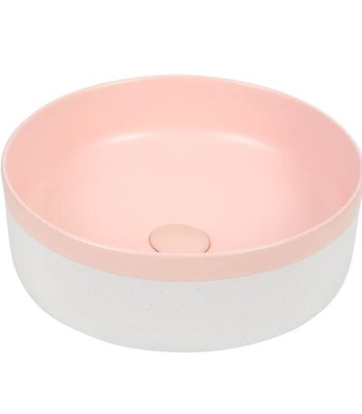 375*375*135mm Color Plus Matte Pink Basin Above Counter Basin(32mm Nonoverflow)