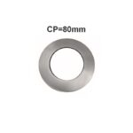 80mm Brushed Nickel Round Cover Plate For WM26.05