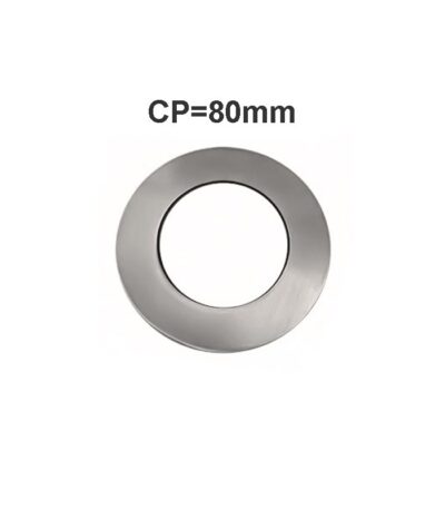 80mm Brushed Nickel Round Cover Plate For WM26.05