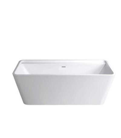 1700*800*580mm White Acrylic Freestanding Back To Wall Bathtub
