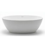 1700*760*560mm White SETA Stone Free Standing Bathtub