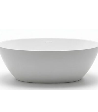 1700*760*560mm White SETA Stone Free Standing Bathtub