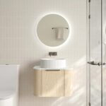 590*455*390mm Elva Natural Oak Wall Hung Cabinet
